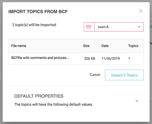 Import settings